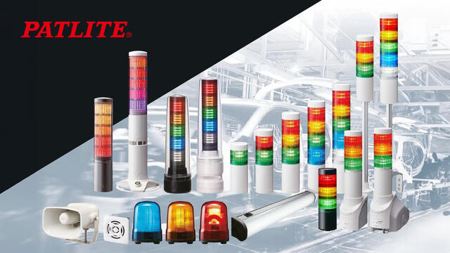 Signalutstyr med LED-lys og lyd / LED belysning. Patlite er ledende innen signallys i Japan, og vi ser at det også er det rette valget for oss med tanke på kvalitet, produktsortiment og funksjonalitet.

